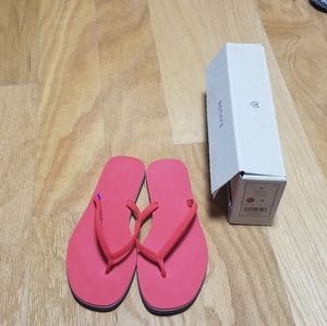 Rothy Flip flop size 6 in Red